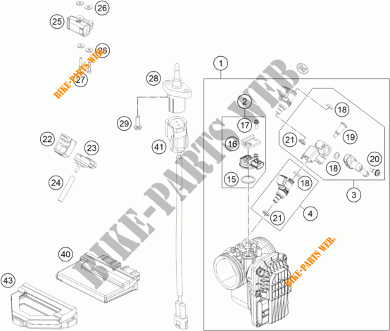 INYECCION para KTM 690 DUKE ORANGE ABS 2016