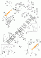 PLASTICOS para KTM 690 DUKE WHITE ABS 2016