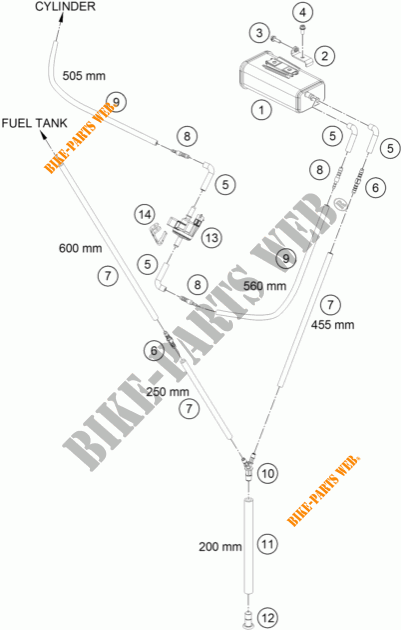 EVAPORATIVE CANISTER para KTM 690 DUKE WHITE ABS 2016
