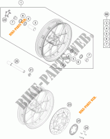 LLANTA DELANTERA para KTM 690 DUKE ORANGE ABS 2016