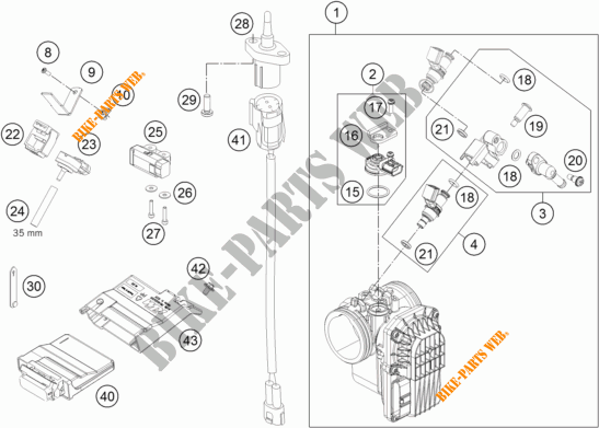 INYECCION para KTM 690 DUKE WHITE ABS 2014