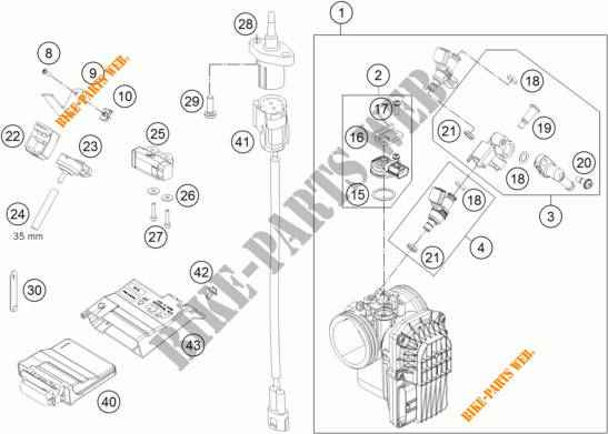 INYECCION para KTM 690 DUKE WHITE ABS 2013
