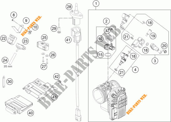 INYECCION para KTM 690 DUKE WHITE ABS 2013