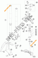 HORQUILLA / TIJA DIRECCION para KTM 690 DUKE ORANGE 2010