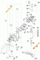 HORQUILLA / TIJA DIRECCION para KTM 690 DUKE WHITE 2010