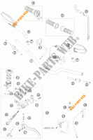 MANILLAR / MANDOS para KTM 690 DUKE WHITE 2010