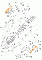 PLASTICOS para KTM 690 DUKE WHITE 2010
