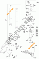 HORQUILLA / TIJA DIRECCION para KTM 690 DUKE ORANGE 2010