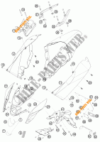 PLASTICOS para KTM 690 DUKE ORANGE 2010