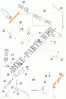 MANILLAR / MANDOS para KTM 690 DUKE ORANGE 2009