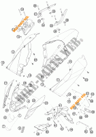 PLASTICOS para KTM 690 DUKE ORANGE 2009