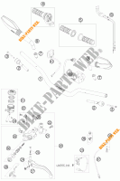 MANILLAR / MANDOS para KTM 690 DUKE ORANGE 2009
