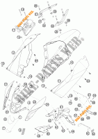 PLASTICOS para KTM 690 DUKE WHITE 2009