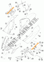 PLASTICOS para KTM 690 DUKE ORANGE 2009