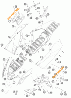 PLASTICOS para KTM 690 DUKE ORANGE 2008