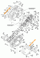 CARTERES CIGÜEÑAL para KTM 125 STING 80 1998