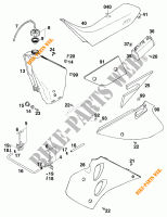DEPOSITO / ASIENTO para KTM 125 STING 80 1998