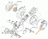 MOTOR ARRANQUE para KTM 125 STING 80 1998