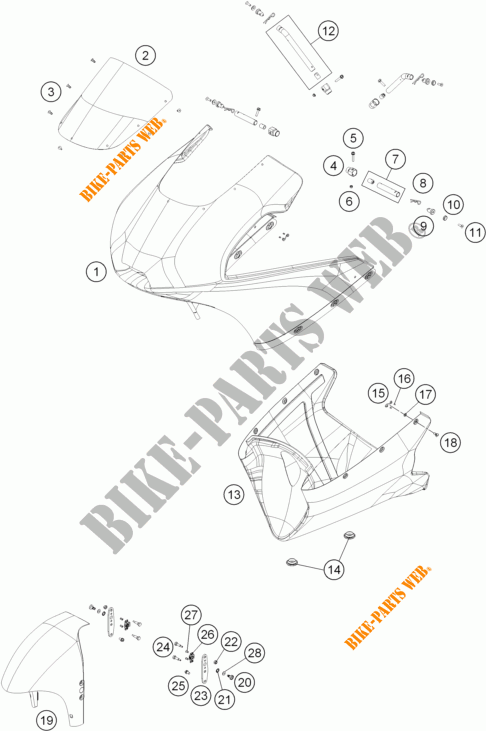 PLASTICOS para KTM RC 250 R 2014