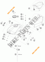 DEPOSITO / ASIENTO para KTM 1190 RC8 R TRACK 2012