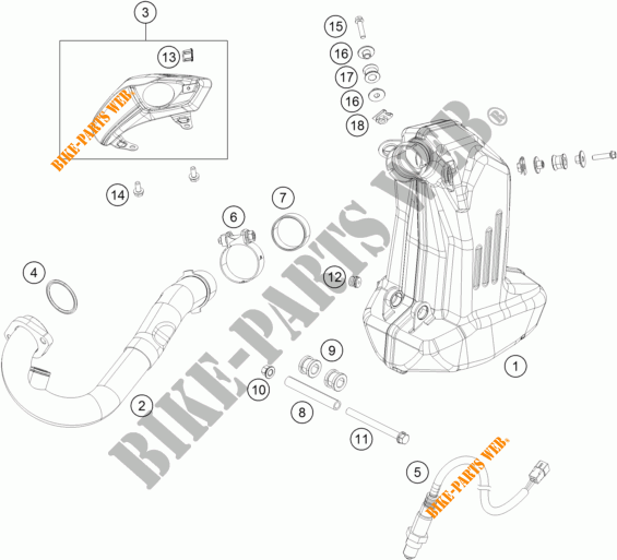 ESCAPE para KTM 390 DUKE BLACK ABS 2017
