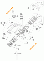 DEPOSITO / ASIENTO para KTM 1190 RC8 R TRACK 2011
