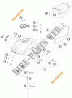 DEPOSITO / ASIENTO para KTM 1190 RC8 R TRACK 2010