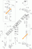 HORQUILLA / TIJA DIRECCION para KTM 390 DUKE WHITE ABS 2016