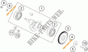 BALANCEADOR para KTM 390 DUKE WHITE ABS 2016