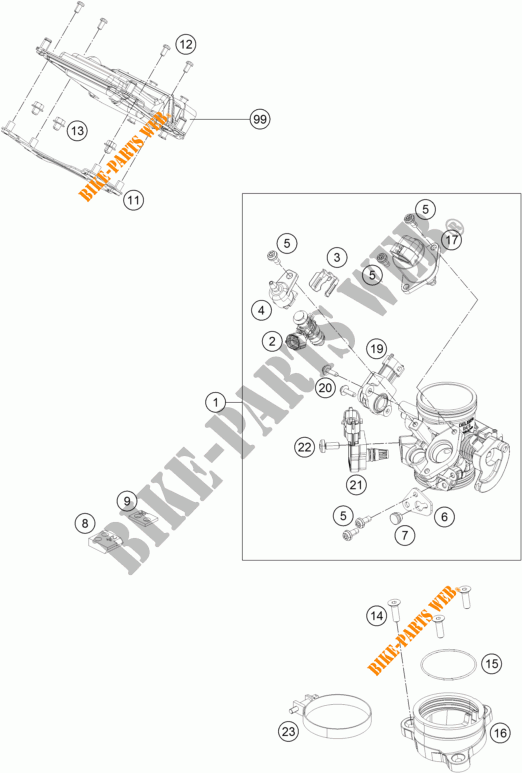 INYECCION para KTM 390 DUKE WHITE ABS 2016