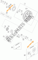 LLANTA TRASERA para KTM 390 DUKE WHITE ABS 2015
