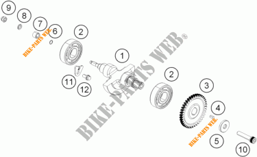 BALANCEADOR para KTM 390 DUKE WHITE ABS 2015