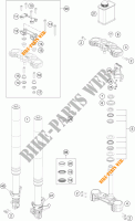 HORQUILLA / TIJA DIRECCION para KTM 390 DUKE BLACK ABS 2015