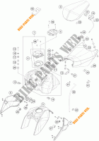 DEPOSITO / ASIENTO para KTM 390 DUKE WHITE ABS 2015
