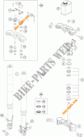 HORQUILLA / TIJA DIRECCION para KTM 390 DUKE WHITE ABS 2015