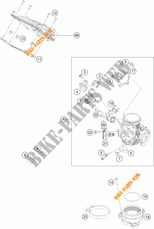 INYECCION para KTM 390 DUKE BLACK ABS 2015