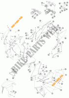 PLASTICOS para KTM 1190 RC8 R WHITE 2015