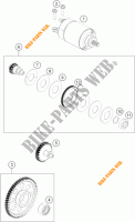 MOTOR ARRANQUE para KTM 390 DUKE WHITE ABS 2015