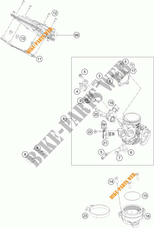 INYECCION para KTM 390 DUKE WHITE ABS 2015