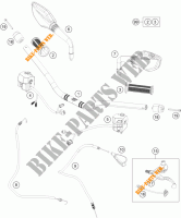 MANILLAR / MANDOS para KTM 390 DUKE BLACK ABS 2014