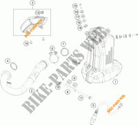 ESCAPE para KTM 390 DUKE WHITE ABS 2014
