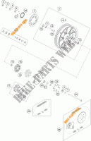LLANTA TRASERA para KTM 390 DUKE WHITE ABS 2014