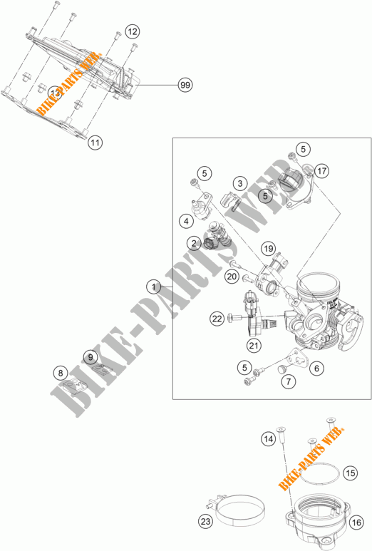 INYECCION para KTM 390 DUKE WHITE ABS 2014