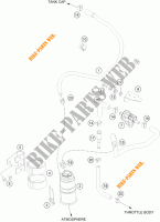 EVAPORATIVE CANISTER para KTM 390 DUKE BLACK ABS 2014