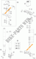 HORQUILLA / TIJA DIRECCION para KTM 390 DUKE BLACK ABS 2014