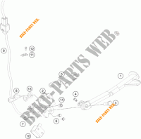CABALLETE LATERAL / CENTRAL para KTM 390 DUKE WHITE ABS 2014