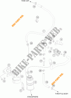 EVAPORATIVE CANISTER para KTM 390 DUKE WHITE ABS 2014
