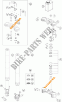 HORQUILLA / TIJA DIRECCION para KTM 390 DUKE WHITE ABS 2014