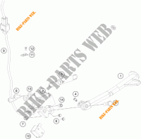CABALLETE LATERAL / CENTRAL para KTM 390 DUKE WHITE ABS 2013