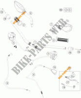 MANILLAR / MANDOS para KTM 390 DUKE WHITE ABS 2013